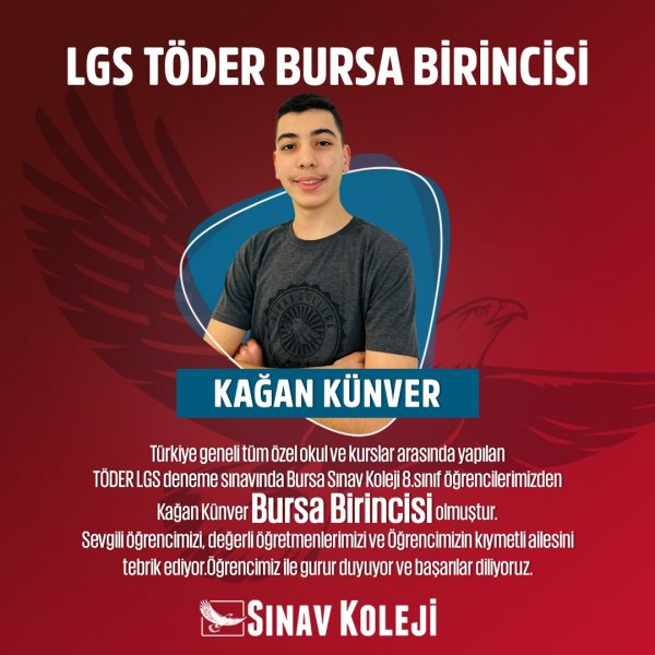 TÖDER LGS BURSA ŞAMPİYONU